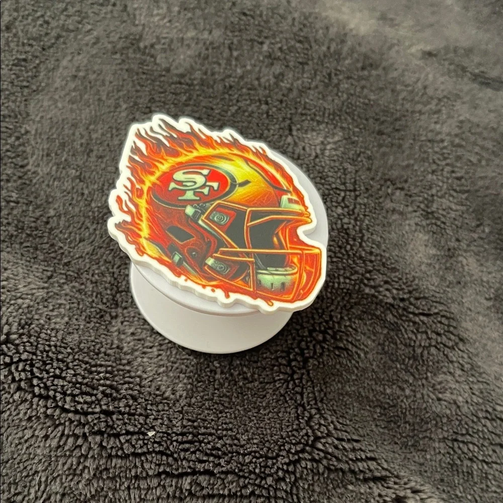 San Francisco 49ers Flame Helmet PopSocket